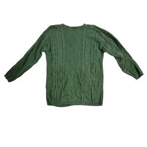 Paul Harrison Design large green sweater men casual long sleeve pullover